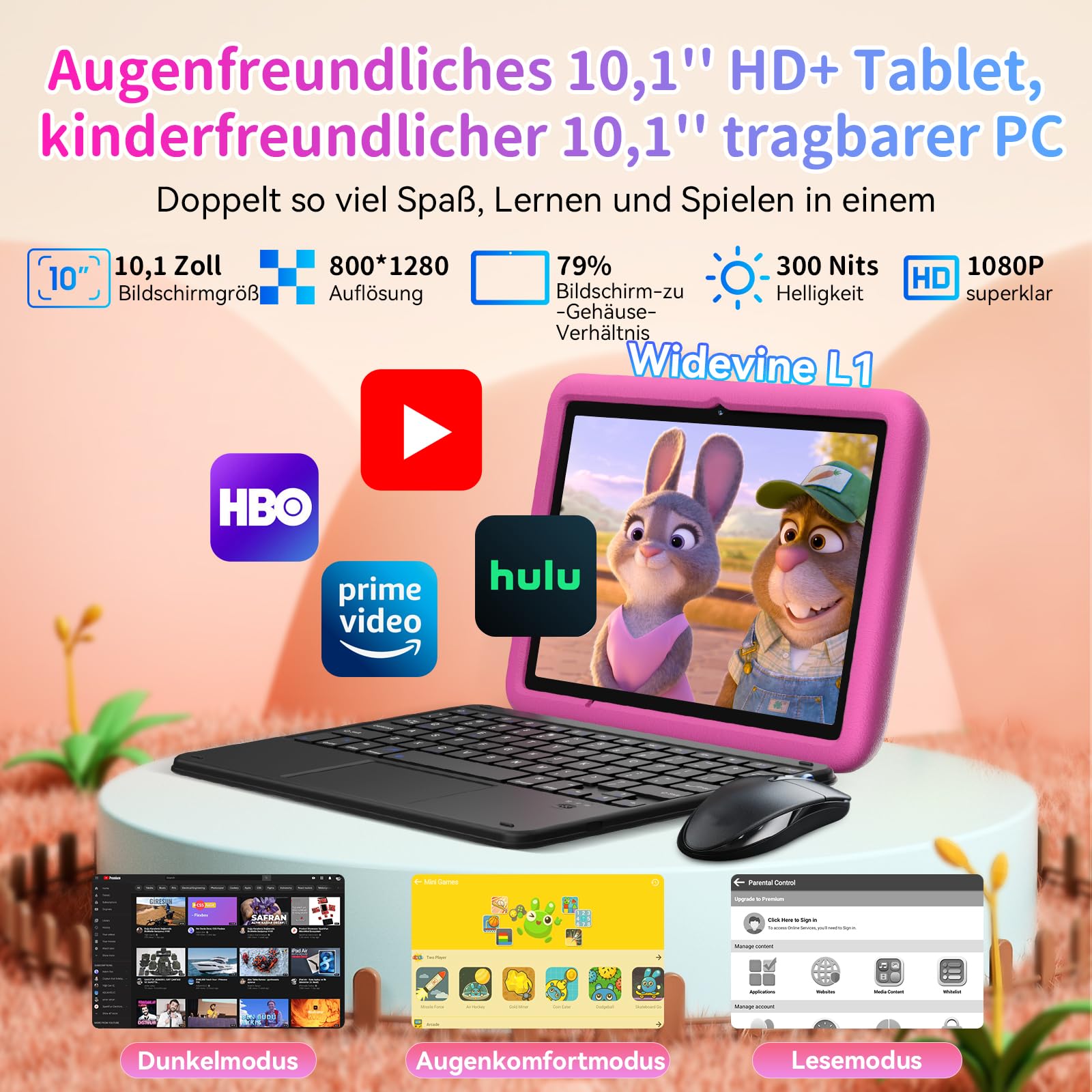BLACKVIEW Tab A6 Kids (WiFi - 10.1'' - 4/128GB) Pink