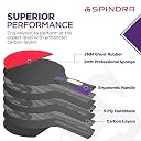 Spindra Performance Level Ping Pong Paddle, Intermediate/Advanced Table Tennis Paddle with 2MM Offensive Rubber, 2MM Afterburner Sponge, Included Protective Case to Accelerate Your Game (Ghost) gallery image