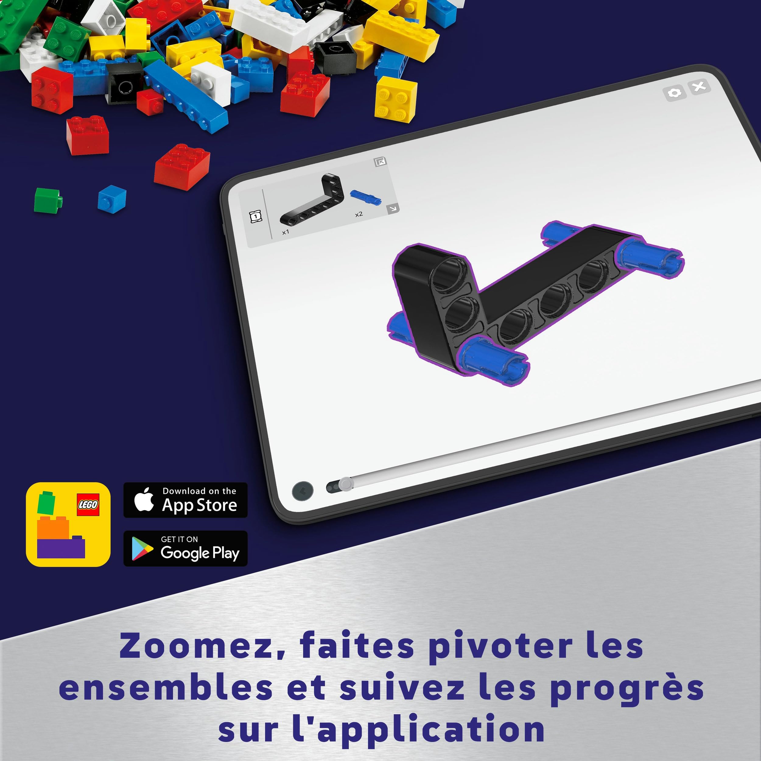 LEGO Technic Planeta Tierra y Luna en Órbita Juguete de Astronomía y Sistema Solar, Regalo del Espacio para Niños y Niñas de 10 Años o Más, Juego Educativo de Planetas 42179