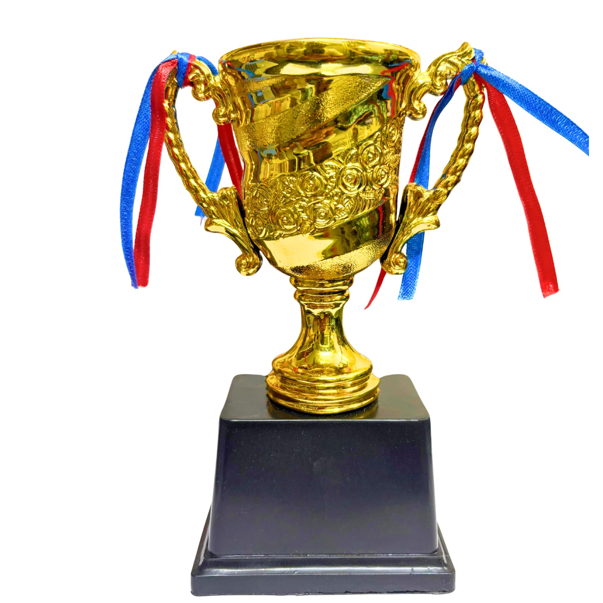 Engraved Gold Cup Trophy with Decorative Ribbons || Logo Printing, Writings & Customisation Available || Available in 3 Sizes (Set of 1, Small - (5.5 inches))-picture-28