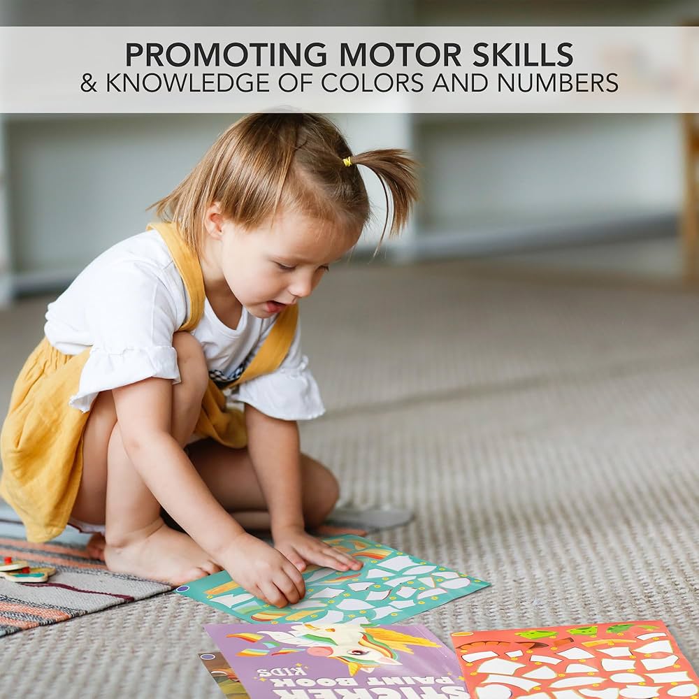 Amazon.com: Fun Paint with Sticker Books for Kids Set of 2