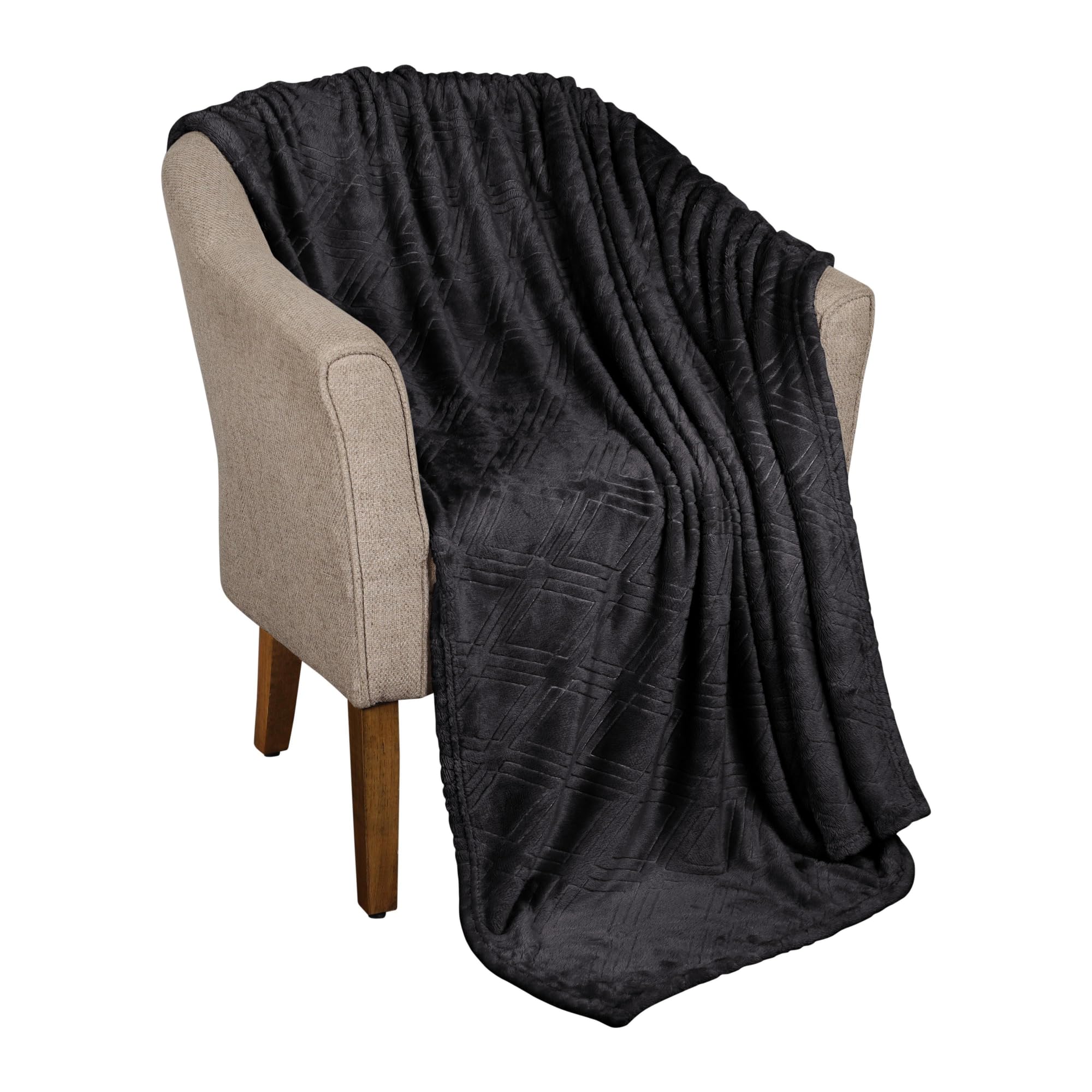 Couverture à tissage gaufré 100% coton toutes saisons pour lit et canapé douillet