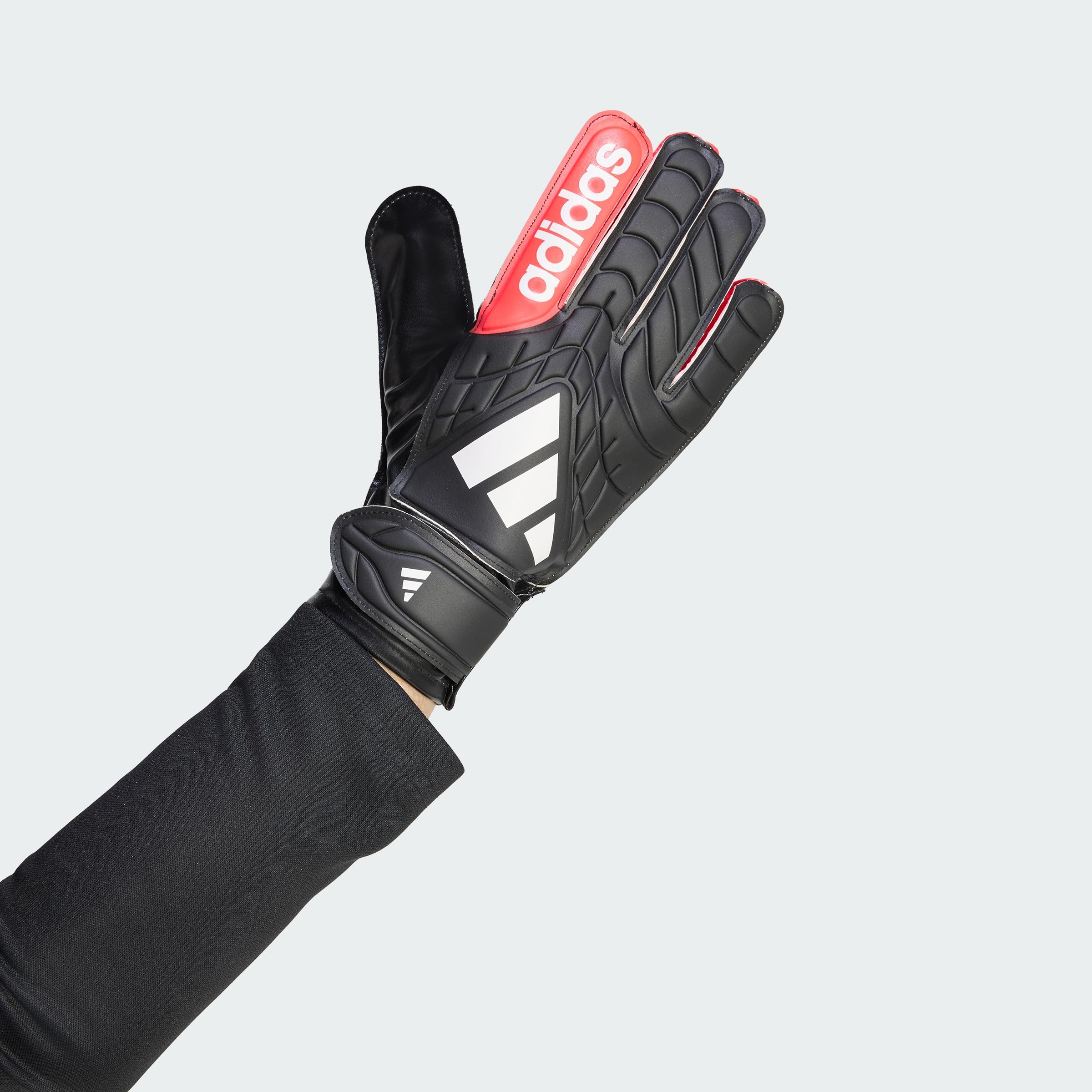 adidas Unisex Copa Goalkeeper Glove Club Gloves, black/white/lucid red, 9.5