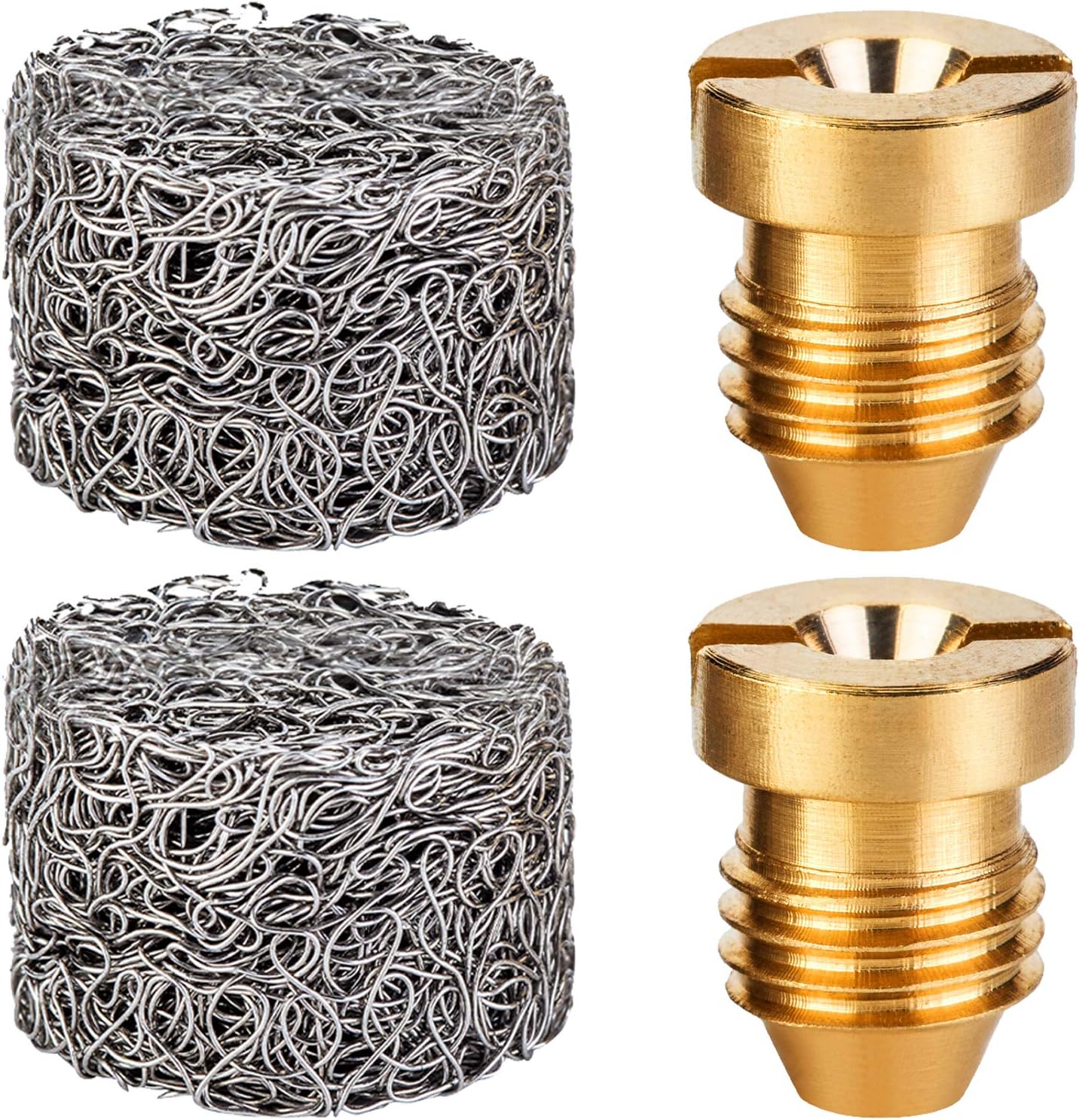 ANCIRS 4 Pack 1.1mm Foam Orifice Nozzle, 3000 PSI Universal Accessories for Snow Foam Lance (2 Pack nozzle + 2 Pack foam maker)