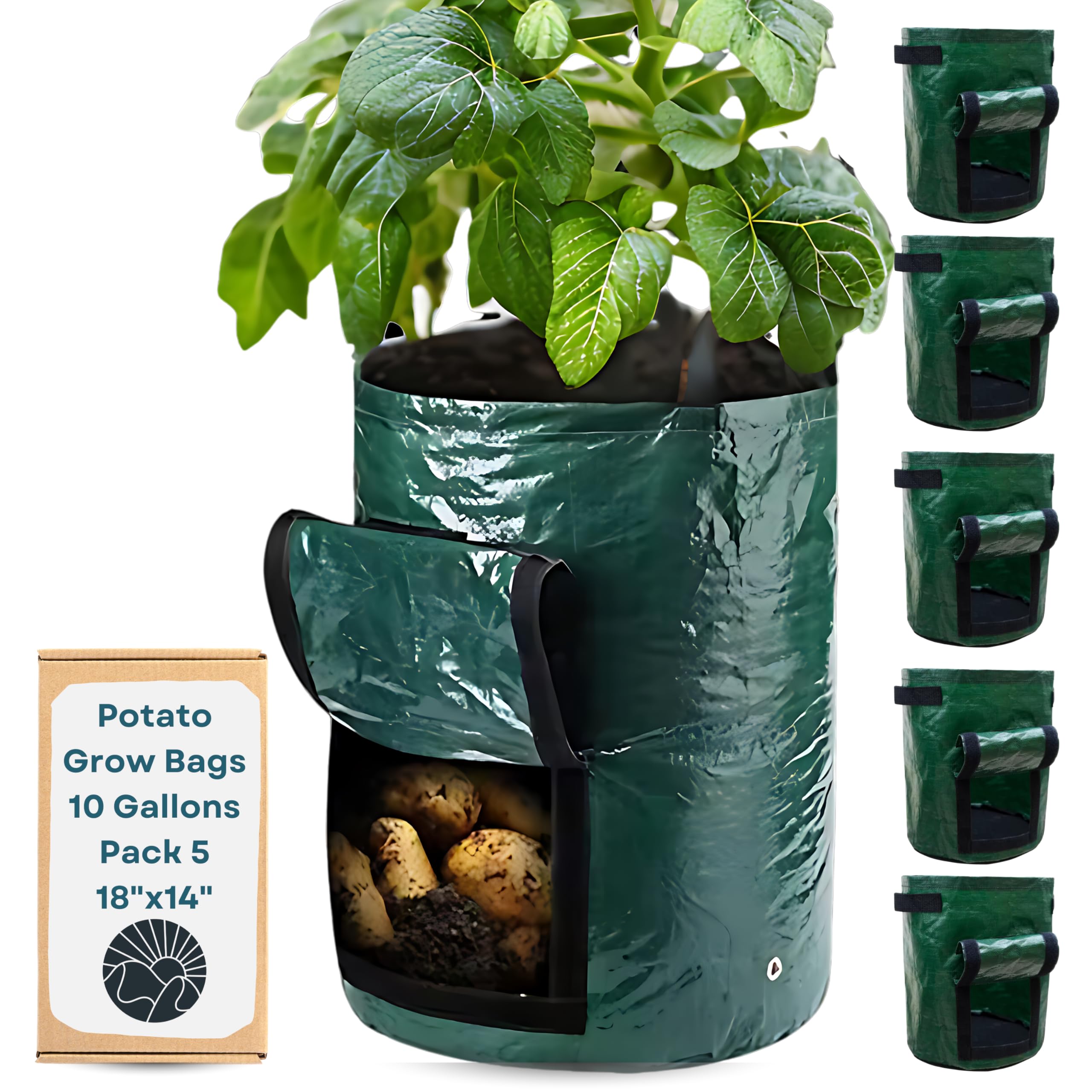 SunVara Potato Grow Bags 10 Gallon Grow Bags Potato Bags