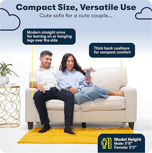 Miniatura 298 de Serta Palisades Sofás Tapizados para Sala, Sofá de Diseño Moderno, Tela, gris (Glacial Gray) gris (Glacial Gray),Beige,Marrón,Alforfón Beige,Marrón