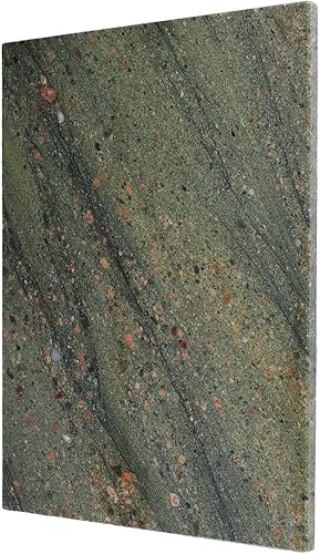 Koville Tabla de cortar de mármol para cocina, tabla grande de quesos de losa de mármol de 16 x 12 pulgadas, tabla de servir rectangular para