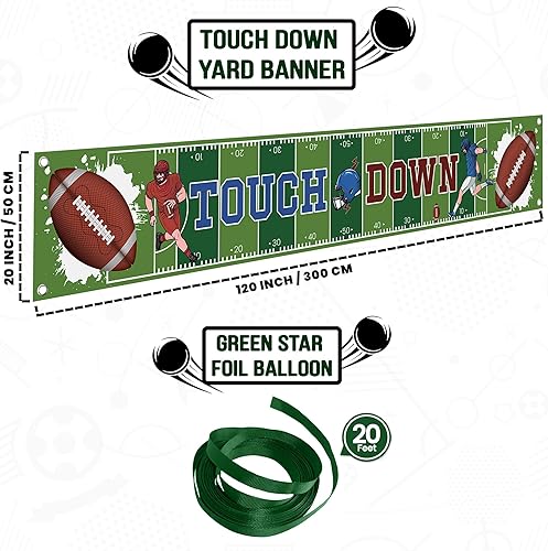 Miniatura 2 de KatchOn, XtraLarge - Pancarta de retoque para patio, 120 x 20 pulgadas, telón de fondo de fútbol para decoración de patio de fútbol, decoraciones de