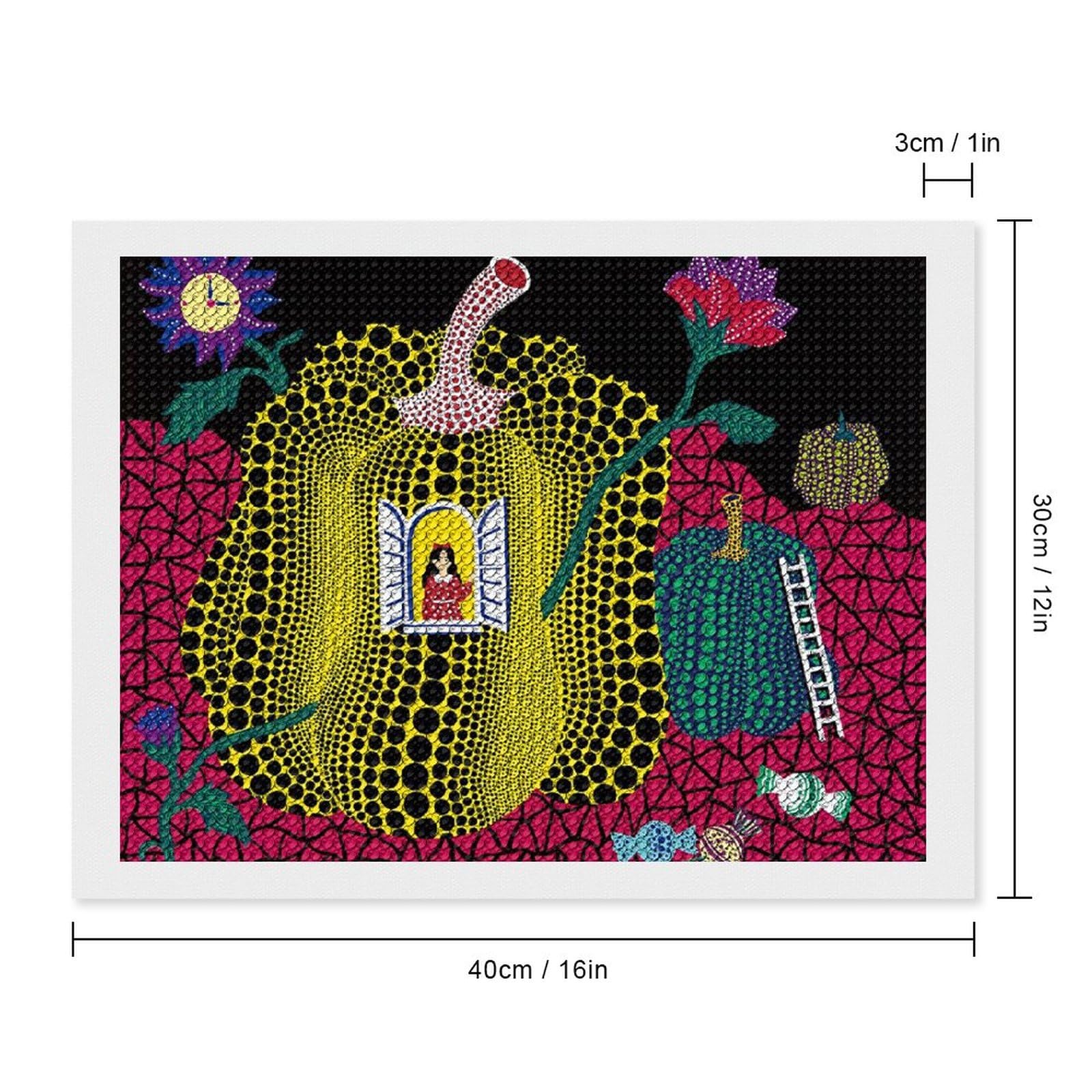 Amazon.co.jp: ダイヤモンド画 草間彌生 ダイヤモンドアート 5D