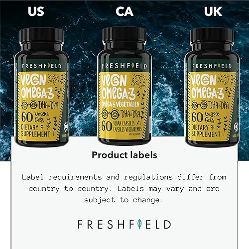 Miniatura 7 de Freshfield Suplemento vegano Omega 3 DHA aceite de algas premium suministro de 2 meses a base de plantas sostenible premium y libre de mercurio
