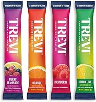 Trevi Sugar Free Electrolytes Powder Packets - 28 Count Variety Pack: Berry Lemonade, Lemon Lime, Raspberry, Orange - Zero Sugar Hydration Boost