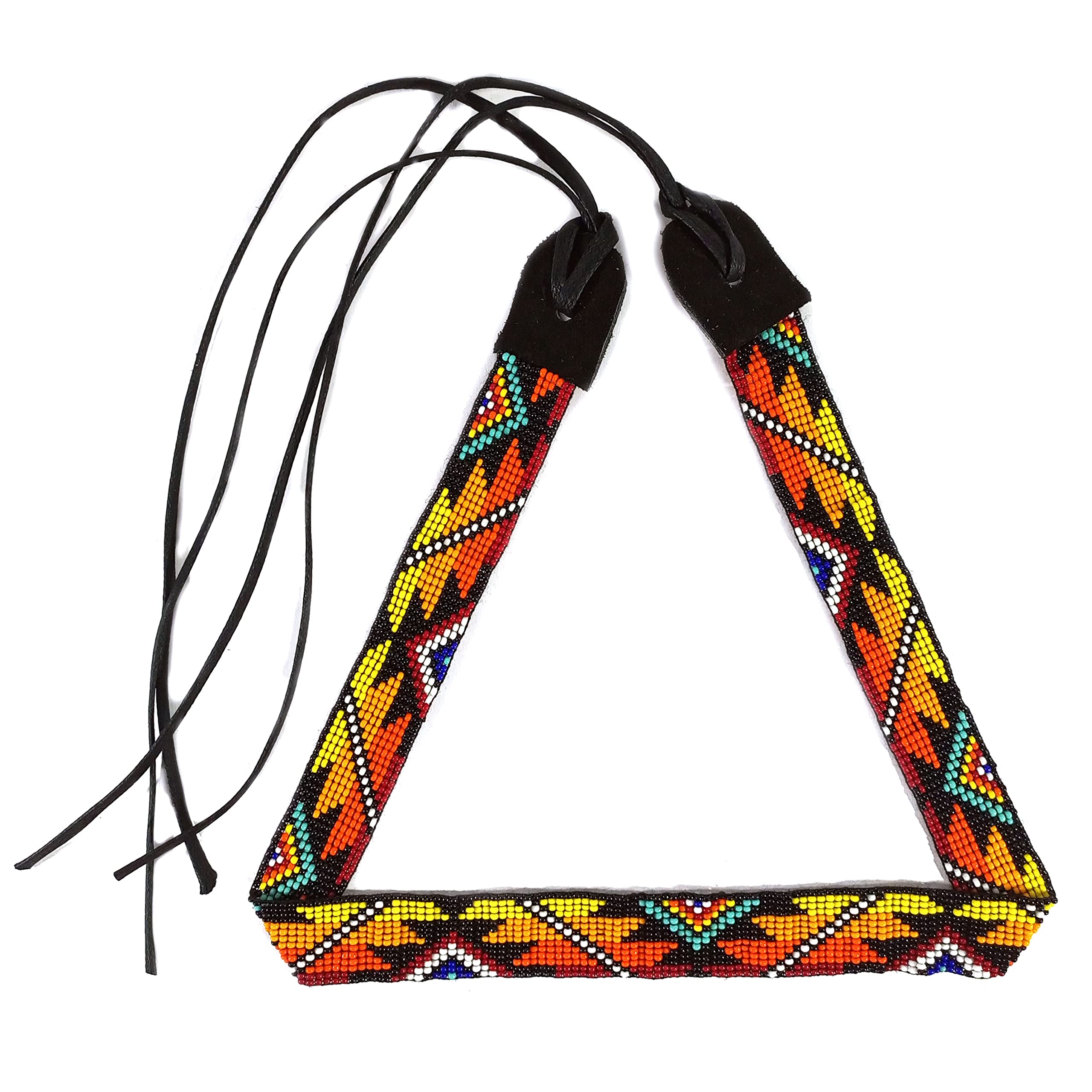 2383 Beaded Hatband Native American Style Southwestern Cow Rode Handmade Amazon.com: Weavish Beaded Hatband Native American Style  main image 3