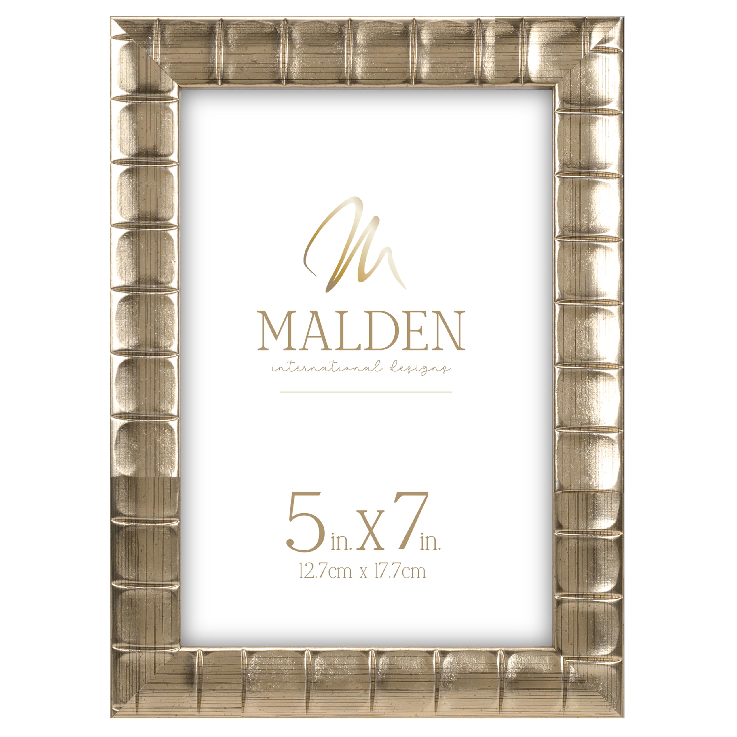 Malden Gold International Designs 5X7 Bamboo Picture Frame With Finish