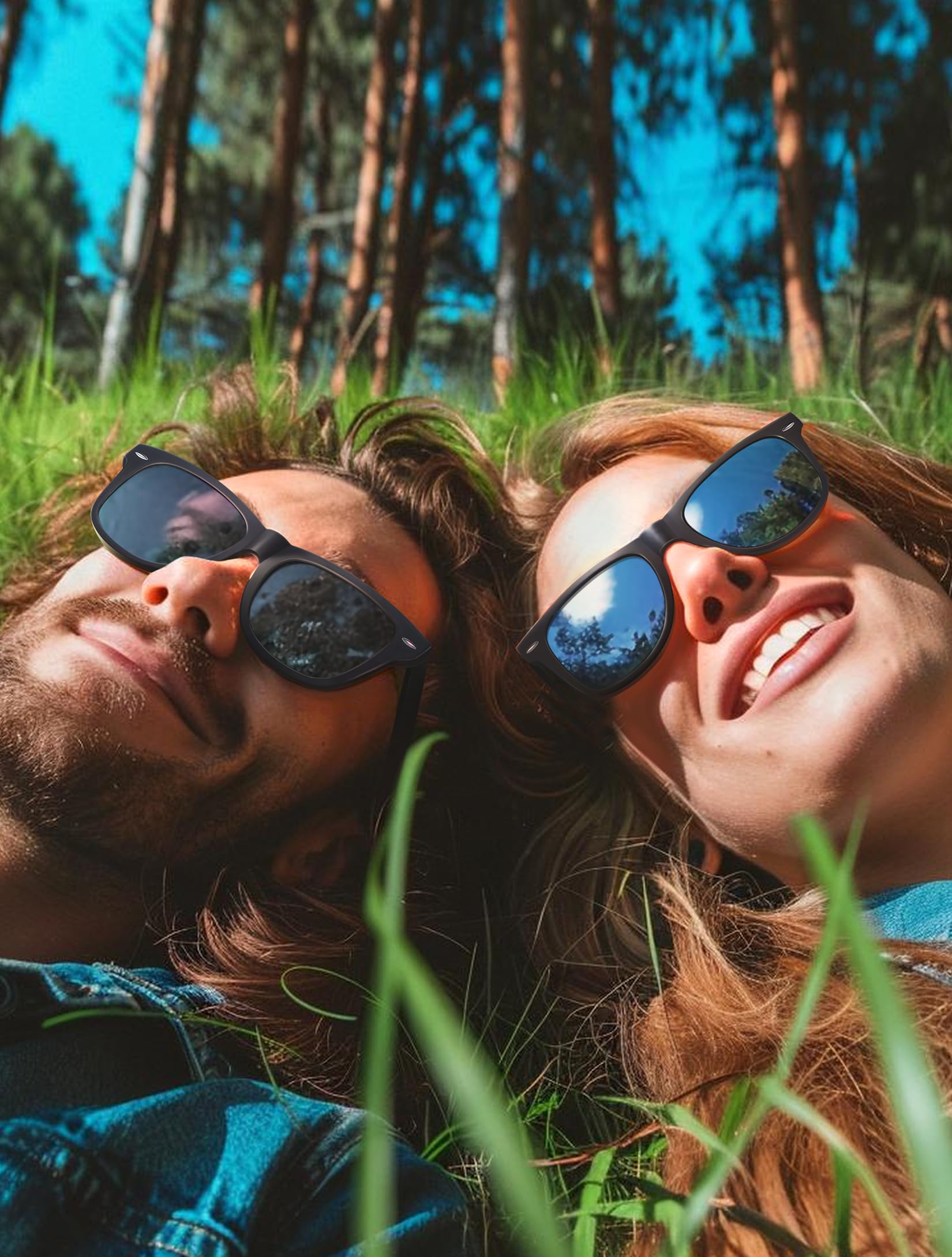 Lunettes de Soleil Polarisées Bois pour Hommes et Femmes: Protection UV400 et Anti-éblouissement - pour Conduire Randonnée Plage Pêche et Voyage