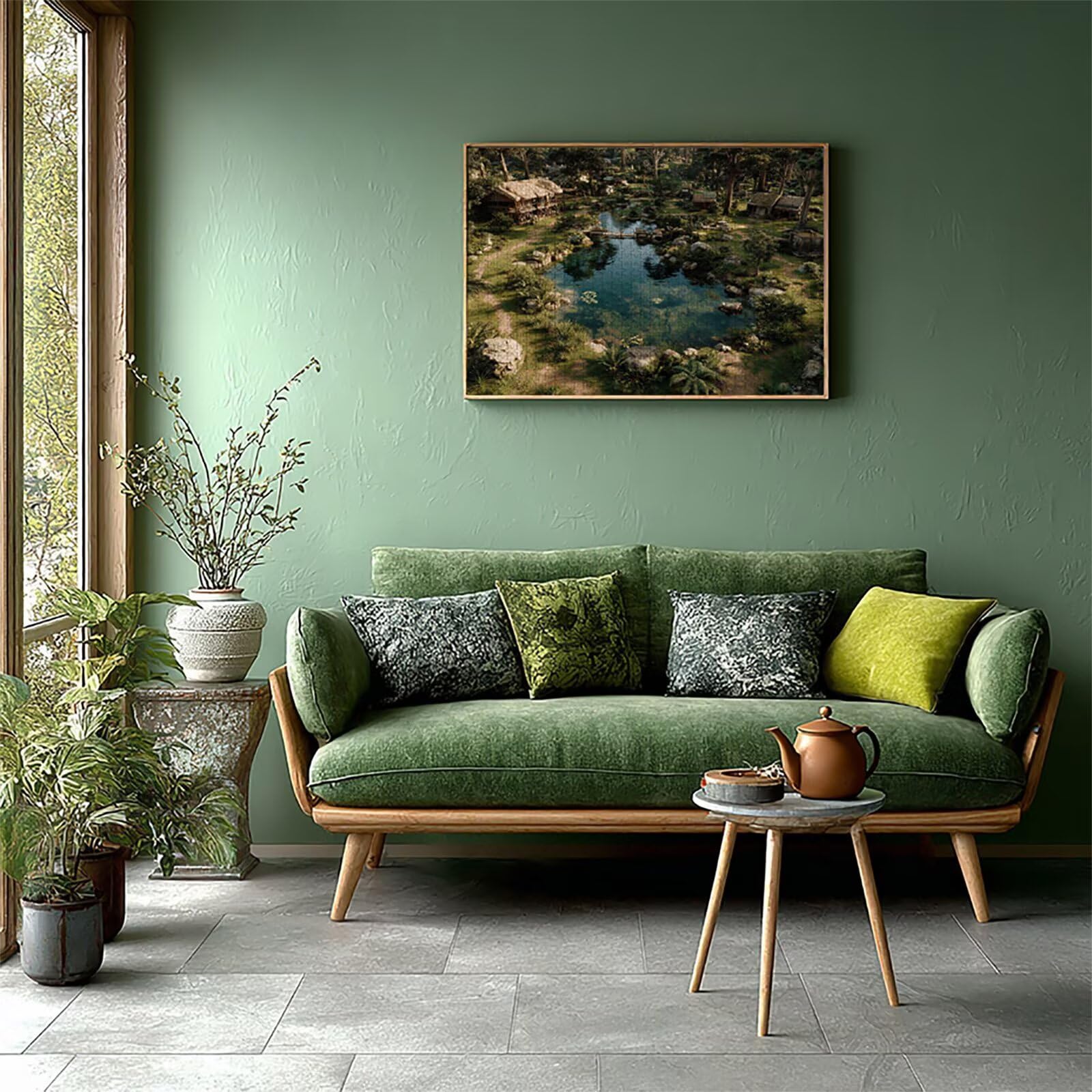 Wyświetlanie puzzli 3000 sztuk dorosłych, drewniane drzewo puzzle z pudełkiem 122 x 81 cm, pomysł na prezent dla mężczyzn i kobiet, zabawa dla dorosłych, do gier rodzinnych, gier wyzwań, wykwintne