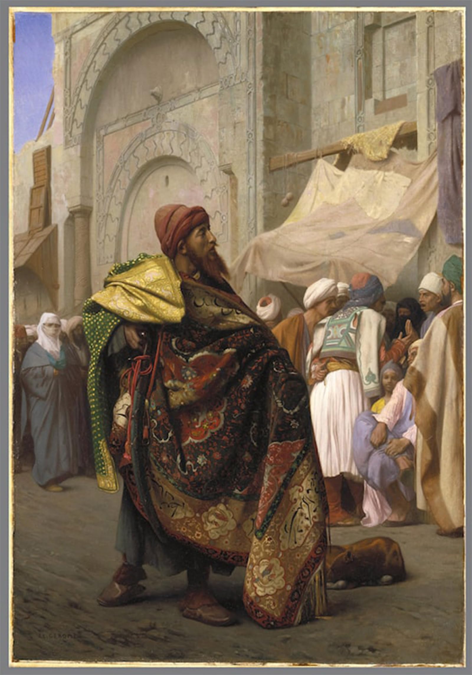 ARTXLXXBN Famous Print Painting Colorful Art Print the Carpet Merchant of Cairo by Famous Artist Canvas Art Decorations for Home Decor 60x90cm