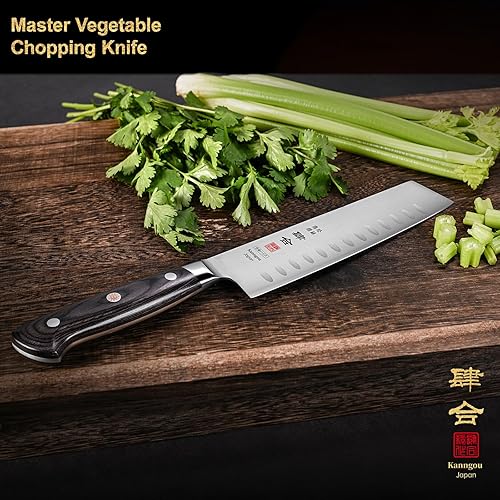 Miniatura 8 de Cuchillo Nakiri de 7 pulgadas y cuchillo de chef Gyuto de 8.27 pulgadas