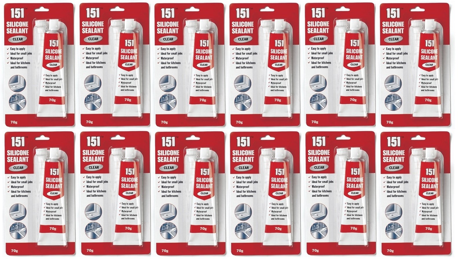 Various Brands DIY products, Glue, Tapes, Sealants - Job Lot (93 per lot)