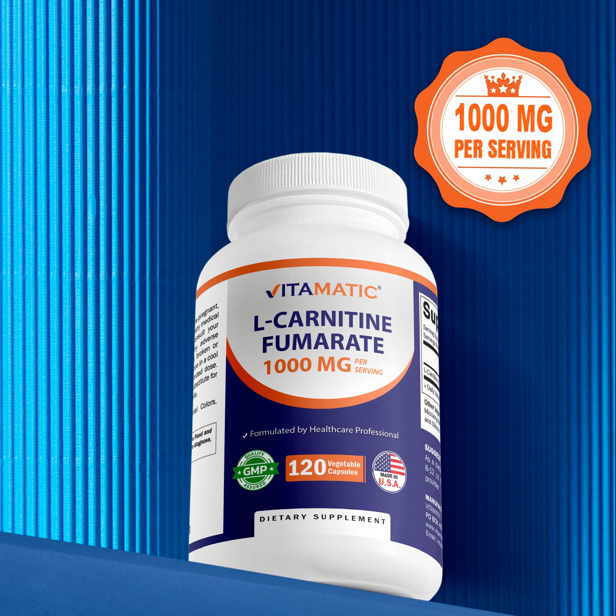 Amazon.com: Vitamatic L-Carnitine Fumarate 1000 mg