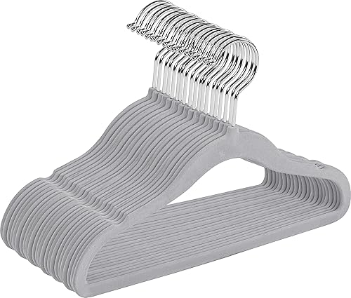 Miniatura 8 de Utopia Home Perchas de terciopelo para niños (paquete de 30)  Perchas duraderas de 11 pulgadas para bebé para armario  Perchas perfectas para niños