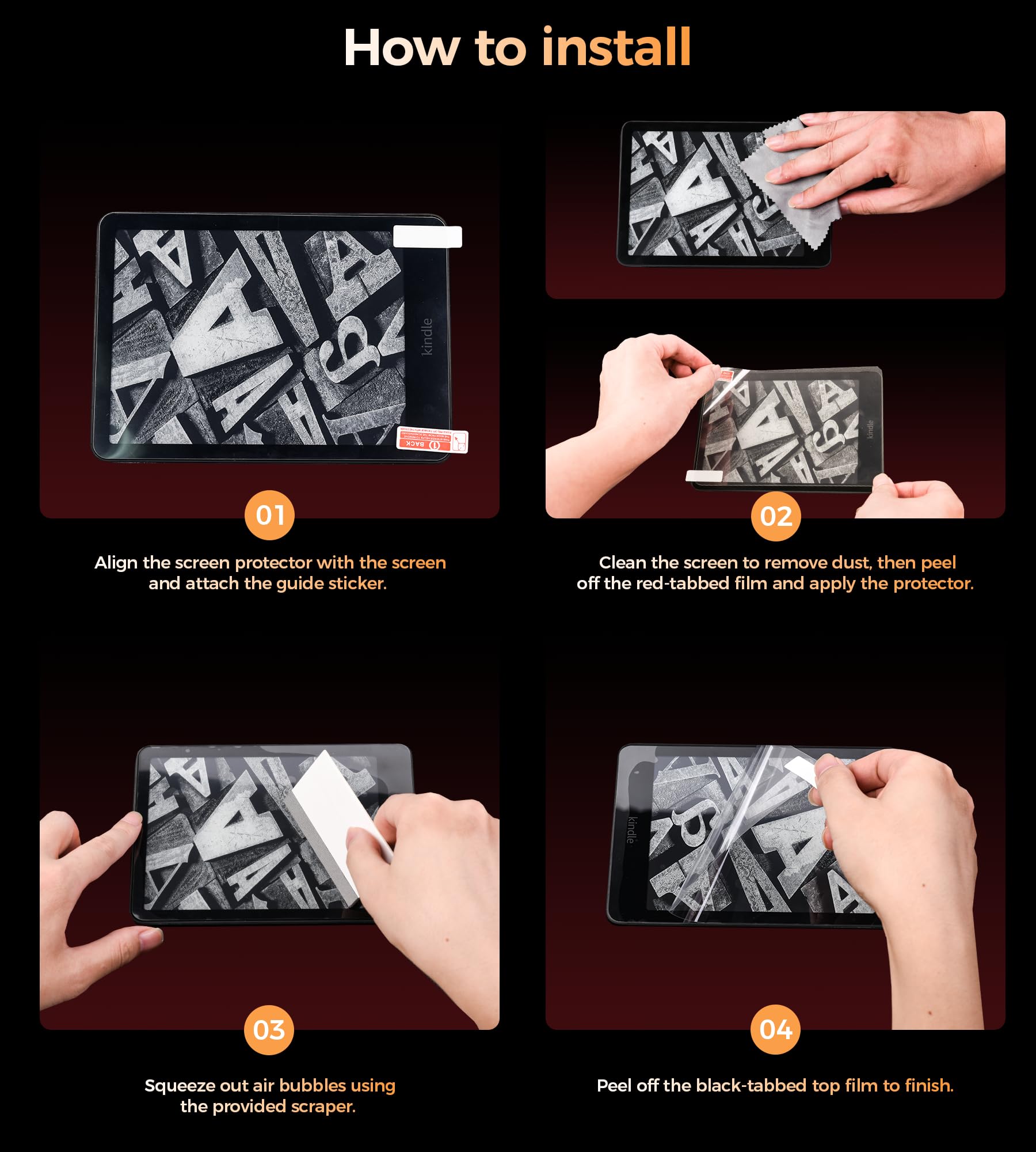 BHHB Pellicole Protettive PET per Kindle Paperwhite 7" 12° Gen 2024 e Kindle Colorsoft Signature Edition 2025
