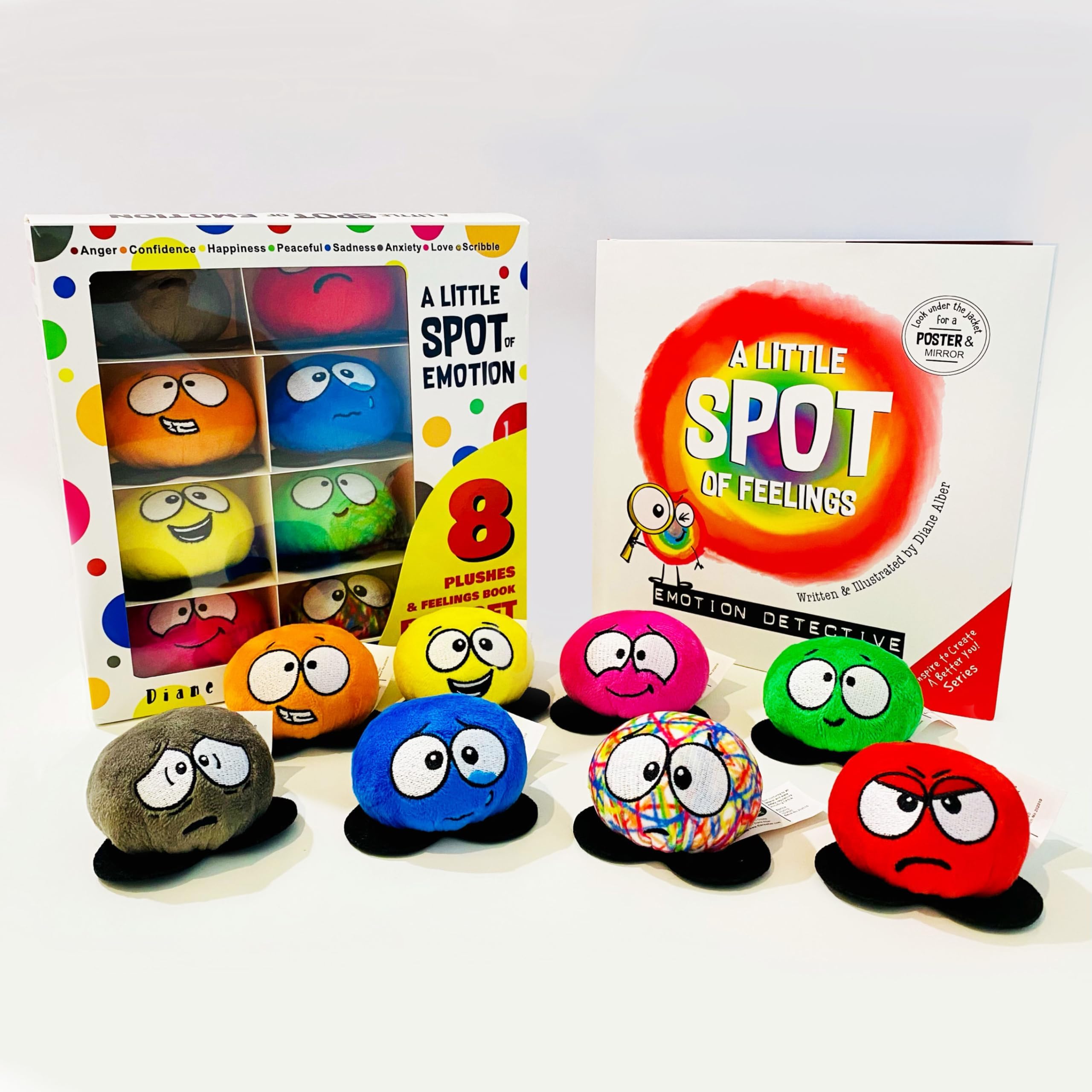 A Little Spot of Emotion 8 Plush Toys with Feelings Book Box Set