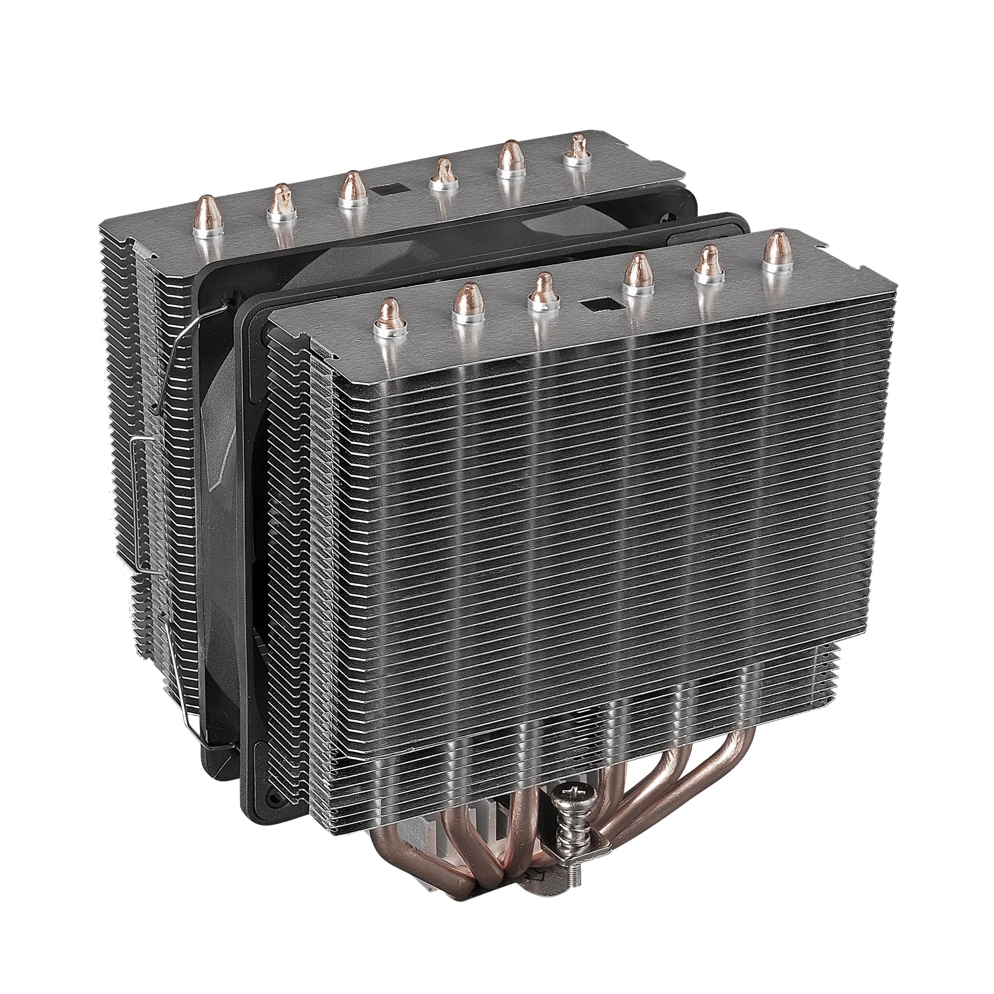MARS GAMING MCPU-X5ARGB, Disipador CPU 280W TDP, 5x Heatpipes HCT Nueva Generación, Ventilador PWM SI Extreme-Silent ARGB 120mm, Núcleo de Cobre Hiperbalanceado, Compatibilidad Universal, Negro — view 15