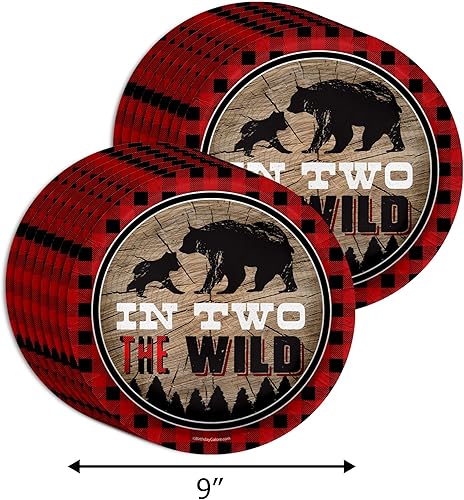 Miniatura 3 de Birthday Galore Suministros para fiestas temáticas de Woods en dos el árbol salvaje 64 piezas