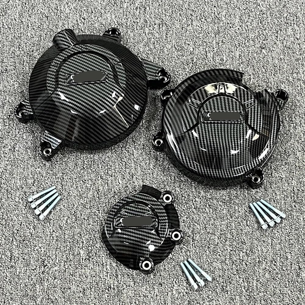 Cubierta secundaria de motor con textura fibra carbono para CBR500 y CB500 6