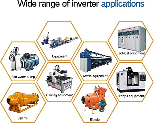 Miniatura 13 de RATTMMOTOR Unidad de frecuencia variable 2.2KW 220V VFD Convertidor de frecuencia Convertidor de frecuencia Entrada monofásica, salida trifásica