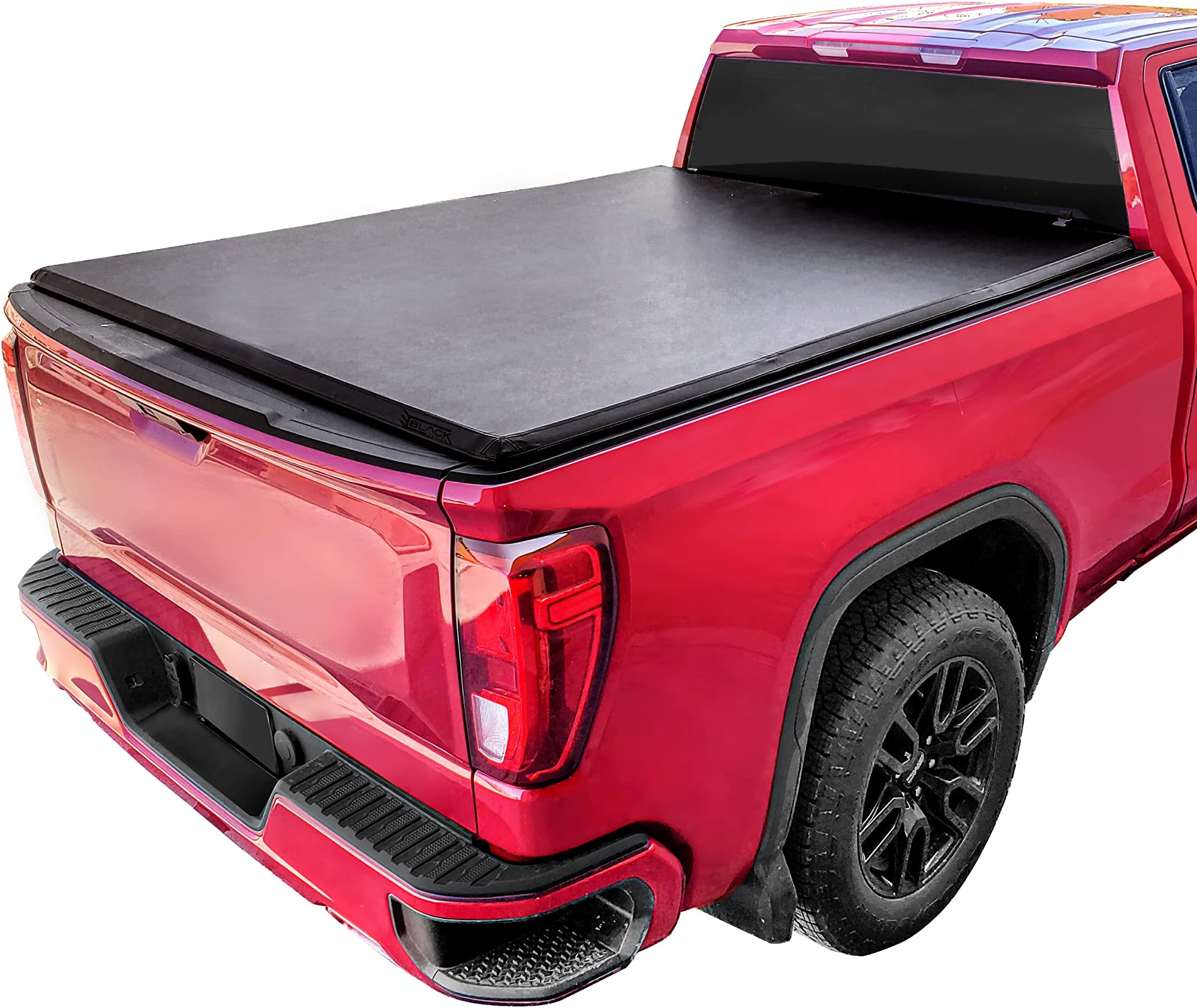 Black Series Soft TriFold Tonneau Cover 19882019 Sierra 1500 2500HD / 20202023 Sierra 1500 6.