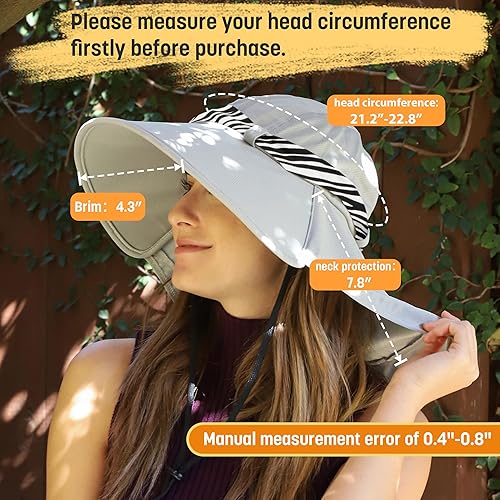 Miniatura 6 de Solaris Bufanda floral de ala ancha para mujer, con solapa para el cuello, plegable, protección UV, para jardín, playa, senderismo