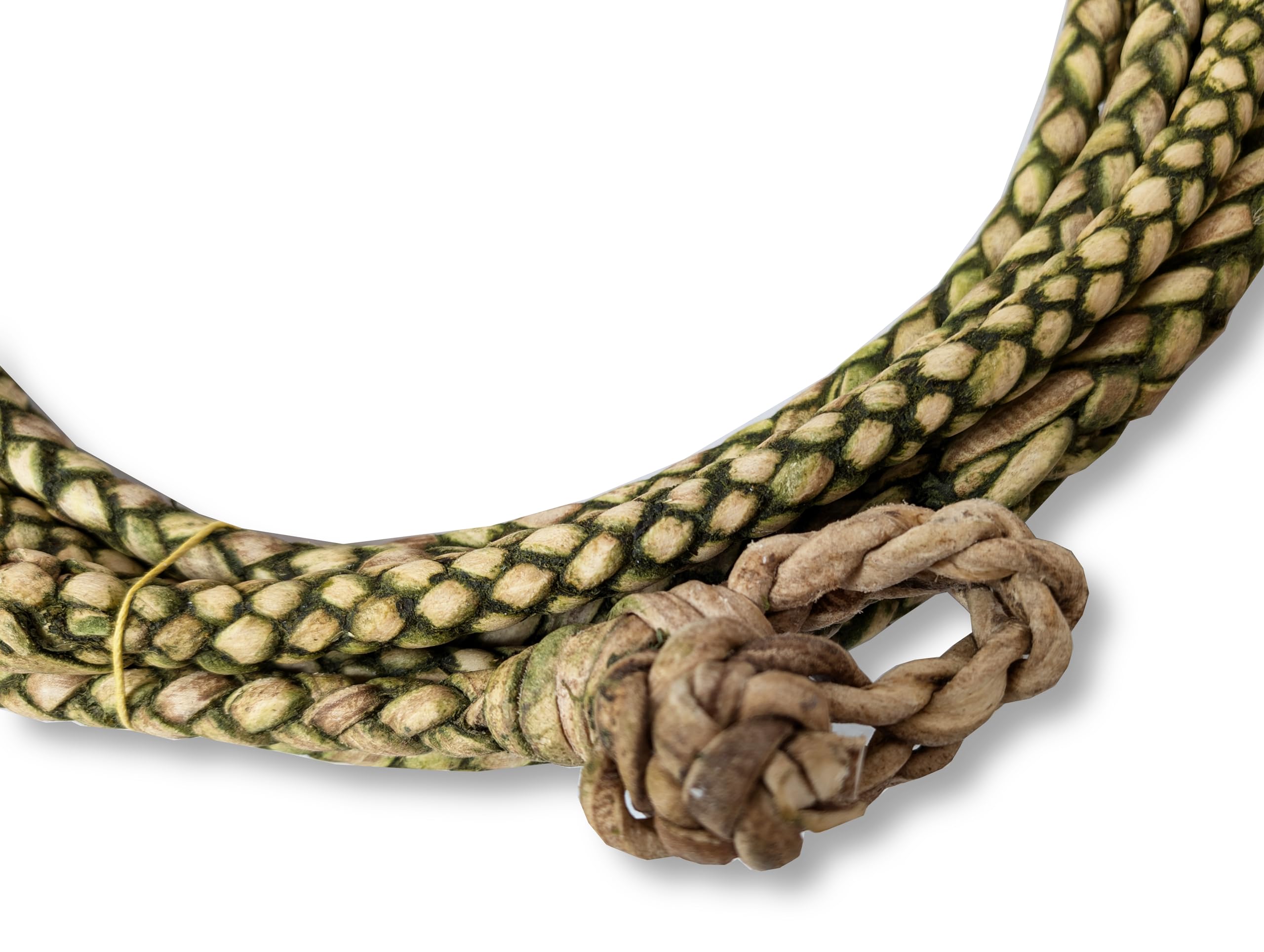 Amazon.com: Ranch Rope Lariat Lasso Reata. Rawhide Leather Braided