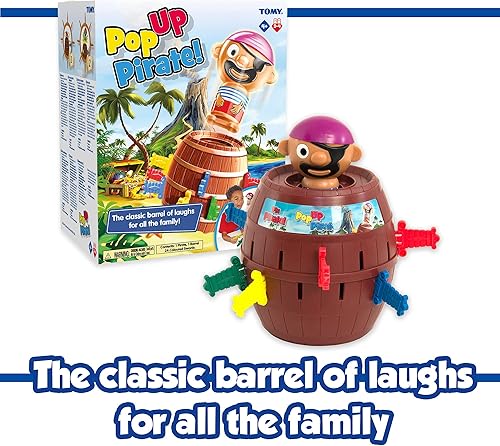 Miniatura 8 de TOMY Pop Up Pirate - Juego de pirata emergente proporciona un montón de diversión en la noche de juego familiar