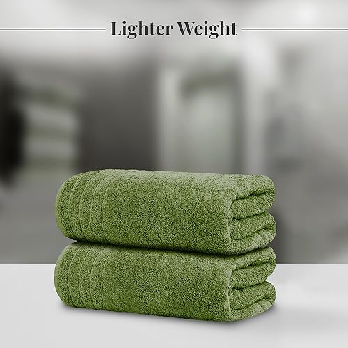Vista 46 de Tens Towels Paquete de 4 toallas de baño extragrandes de 30 x 60 pulgadas, 100% algodón, más grandes y ligeras, más rápidas de secar, súper suaves