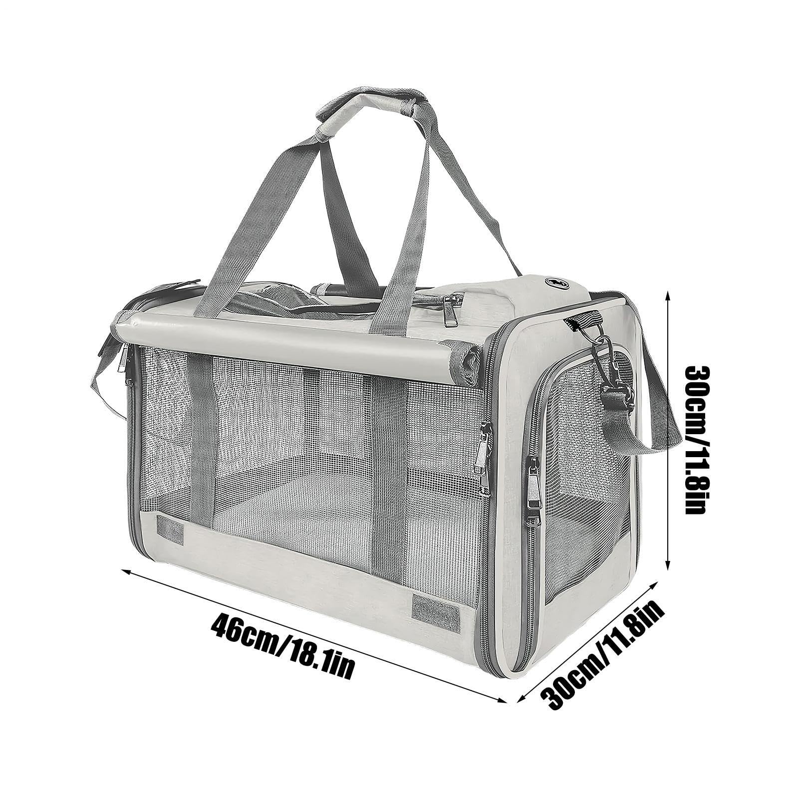 Tiertransporter - Bis zu 9 kg Reisebelüftung Tragbare Tasche | Katzen Reisetasche,Für Flugzeug Auto Camping Outdoor Abenteuer Krankenhaus Motorrad
