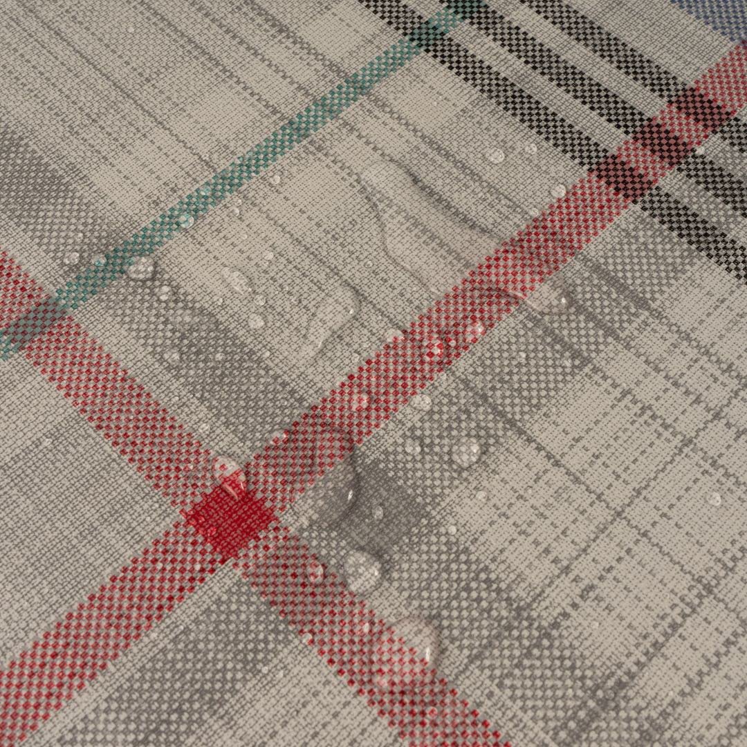 Laro Wachstuch-Tischdecke 100x200cm - Karriert PVC Tischdecke Wasserabweisend