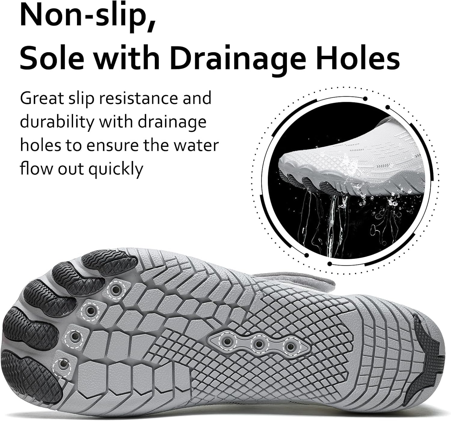 Water Shoes Mens Womens Quick-Dry Barefoot Swim Beach Pool Shoes Aqua Yoga Socks for Hiking Walking Diving Surf Outdoor Water Sports - Image 7