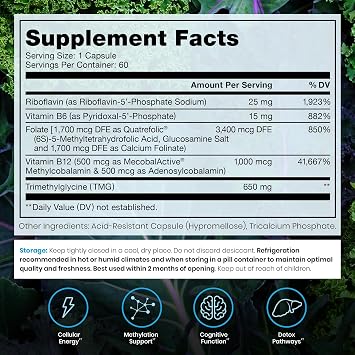 Pure Therapro Rx Methyl B Complete, Vitamin B Complex, 60 Capsules