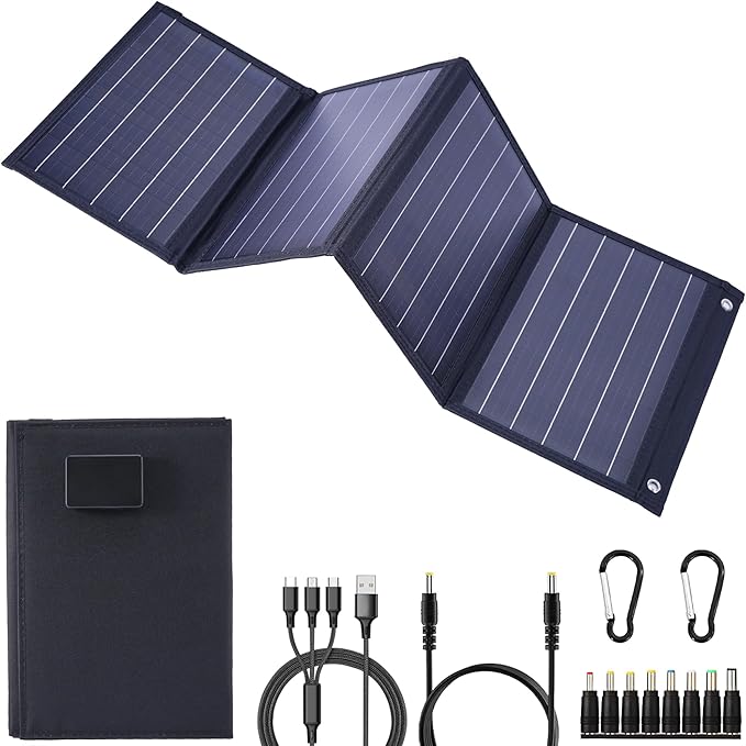 2026Upgrade 40W Foldable Solar Panel Charger,25% High Effici