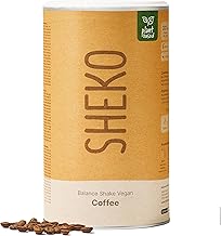 SHEKO Balance Shake Vegan Coffee - 14 Creamy Meal Replacement Shakes for Weight Loss - Protein Rich, Gluten Free & Natural Taste - Slimming Shake