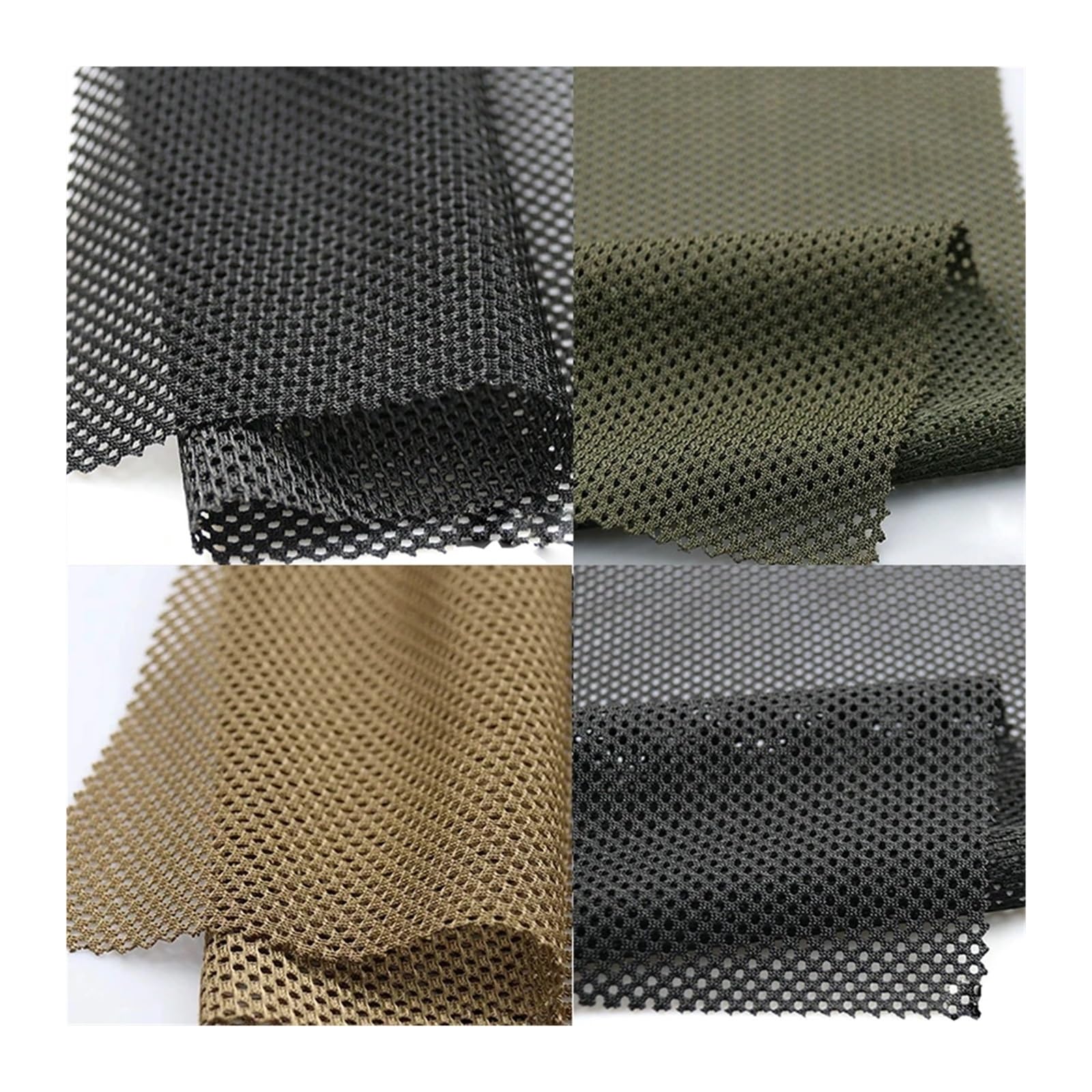 Tela De Malla Cubierta de casco ropa transpirable tela negra DIY Para Costura, Manualidades(Color 2)