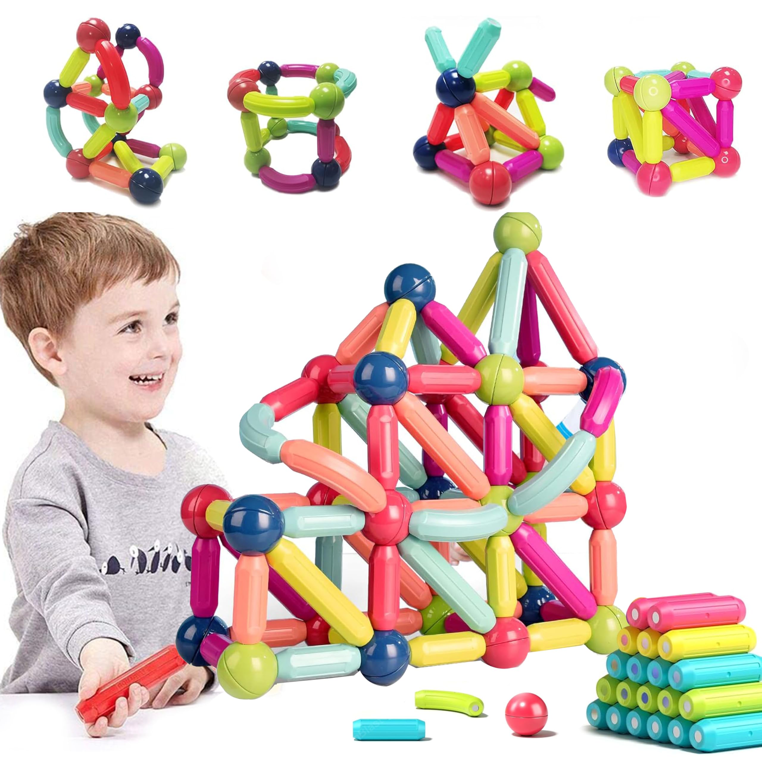 FunBlast Magnetic Sticks Building Blocks for Kids – 42 Pcs Stick Blocks for Kids, DIY STEM Toys for Kids, Building & Construction Toys, Brain Game Toys for 3+ Year Old Kids Boys, Girls (42 Pcs) (B0DB1PG6ZP) Amazon Price History, Amazon Price Tracker
