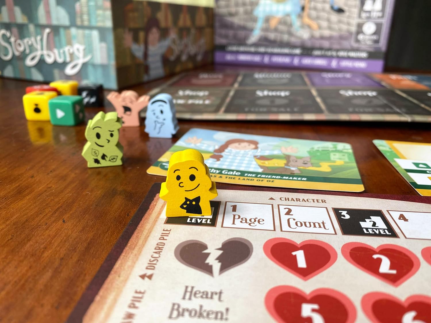 Storyburg Board Game | Adventure Story Deckbuilding Game | Cooperative or Solo | Pick-Your-Path, RPG, Dungeon-Crawling, Dice-Chucking | Campaign and Freeplay Modes | Ages 11+ | 1-4 Players