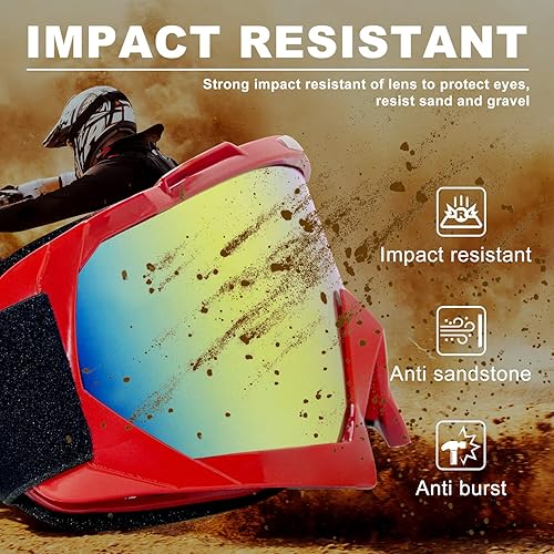 Miniatura 5 de ZukMi - Gafas de motocross - Gafas para motocicleta de tierra para hombres, mujeres y jóvenes - MX para todoterreno, conducción en pistas y carreras