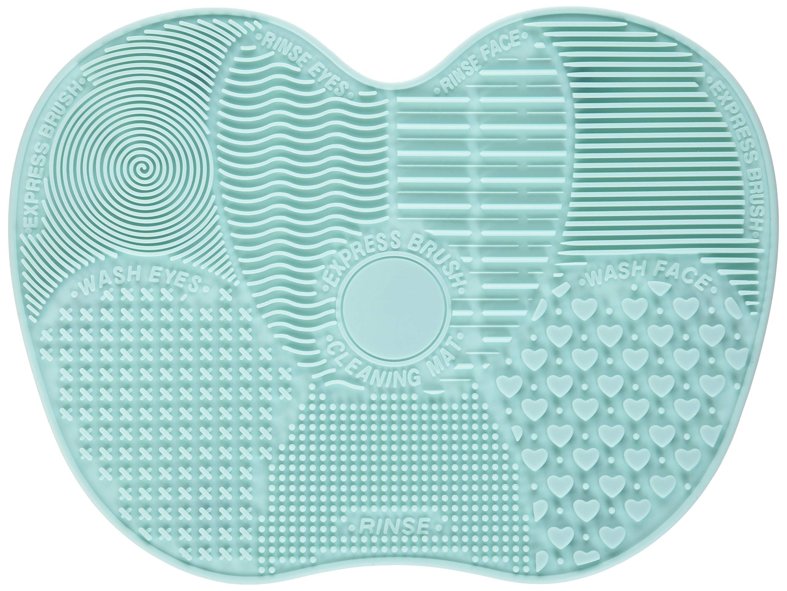 RanphykxSilicon Makeup Brush Cleaning Mat - Cosmetic Brush Cleaning Mat with Suction Cup - Portable Washing Tool - Scrubber - Makeup Removal