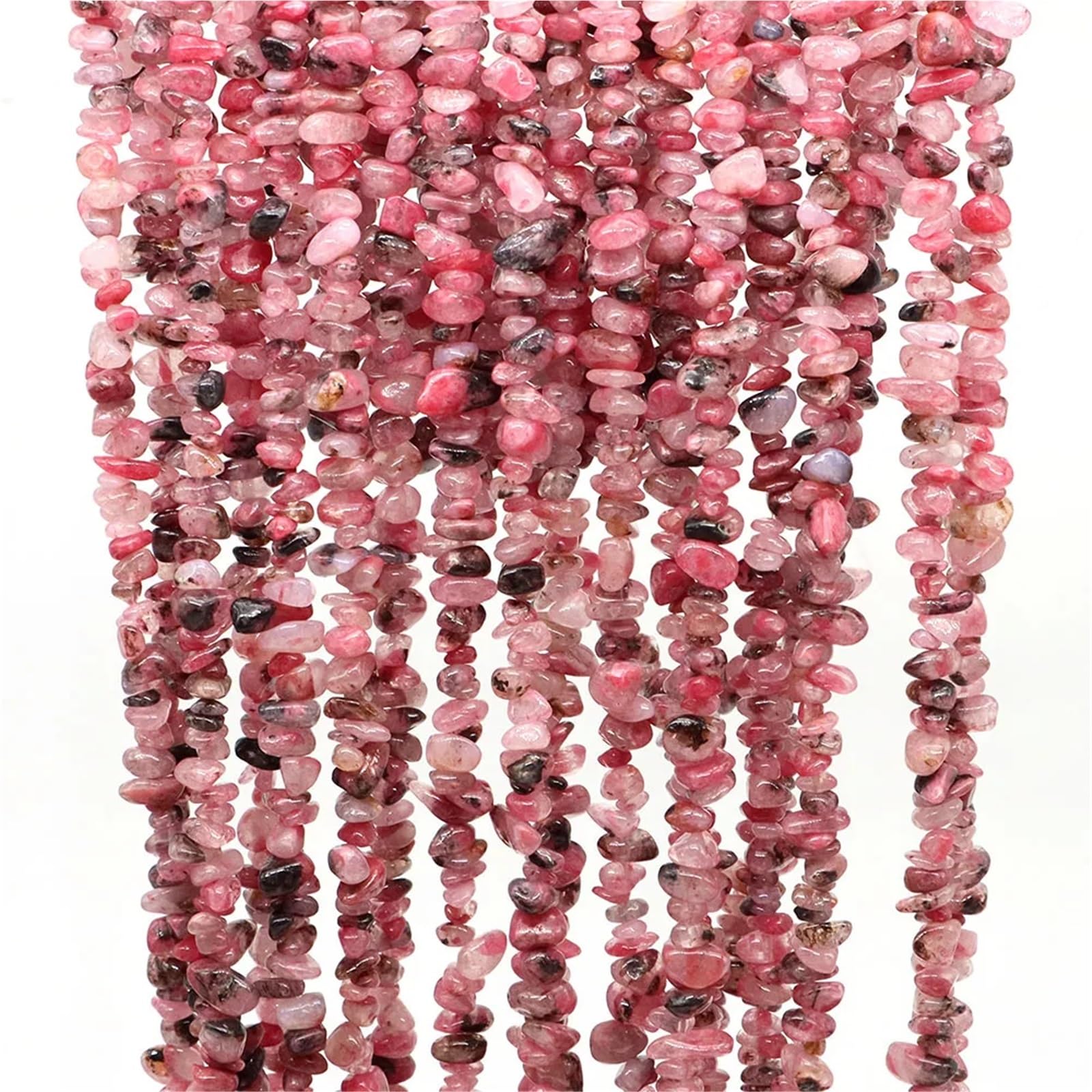 Perline di ghiaia irregolari Perline di cristallo FloatingBeads con ghiaia irregolare forata for la creazione gioielli fai da te, braccialetti e collane per fai da te(Color-19,20pcs(approx.16IN))