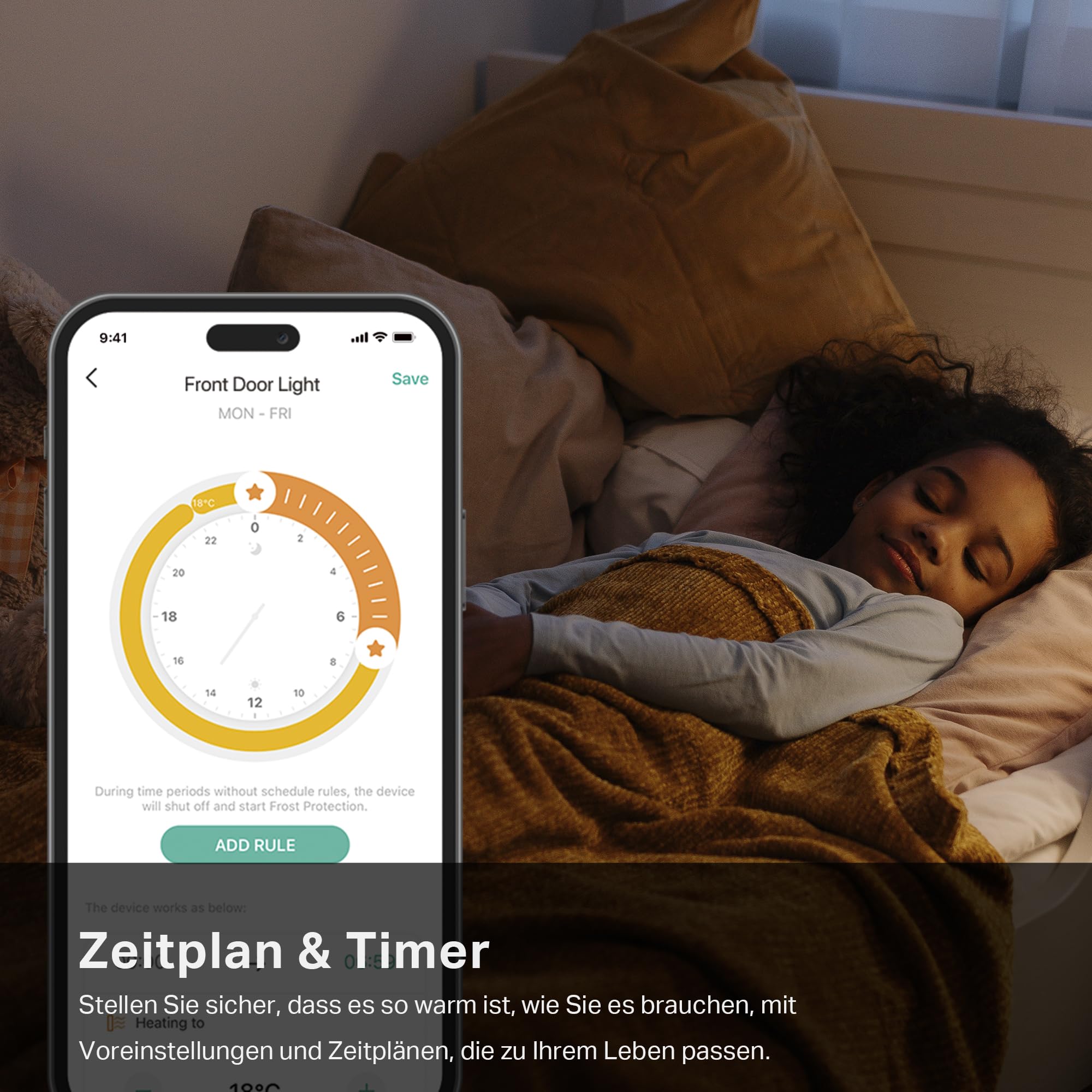 TP-Link smartes Heizkörperthermostat - Erweiterungseinheit, benötigt Kasa Hub, Heizungssteuerung (Kasa App, Zeitpläne, Geofencing, Fensteröffnungserkennung), Matter, Alexa, Apple Home