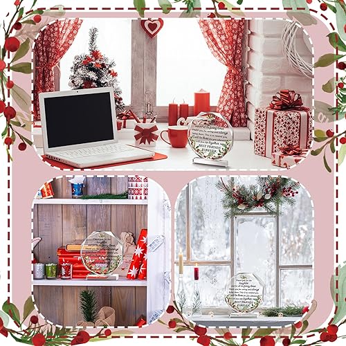 Vista 124 de Spiareal Regalos de amigos para mujeres, placa de amistad para mejor amiga, Acción de Gracias, Navidad, mejor hermana de flores, regalo