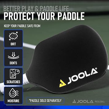 JOOLA Pickleball Paddle Cover - Neoprene Sleeve for JOOLA Paddles - Pickleball Accessory and Gift - Padded Foam Storage Case Protects Pickle Ball Rackets